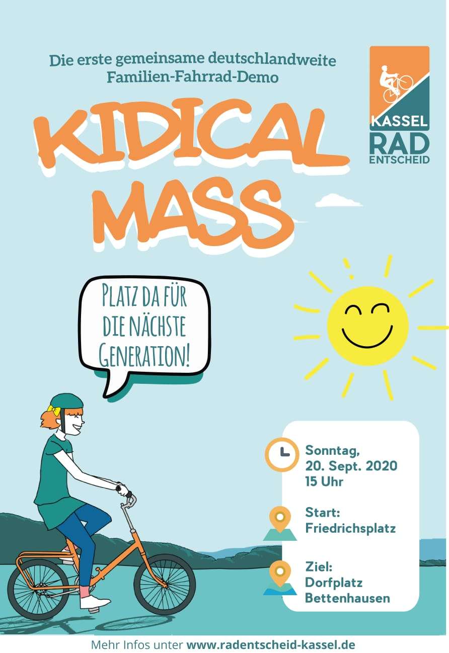 4. Kidical Mass Kassel - Mit Abstand zusammen Radeln — criticalmass.in